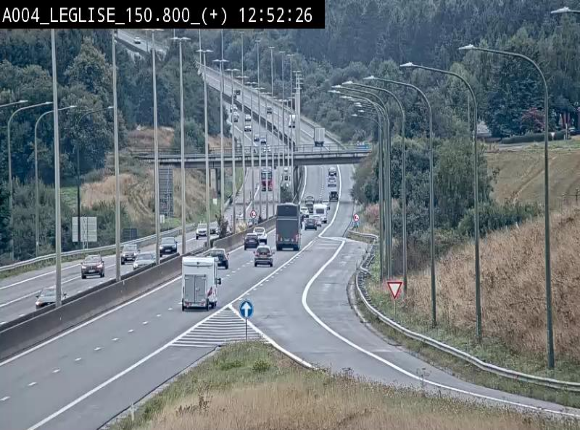 Caméra autoroute Belgique - Côte de Léglise, E411(A4) direction Luxembourg
