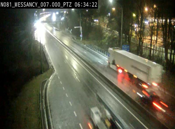 Webcam sur la N81 (E411) à hauteur du Cora Messancy. Vue orientée vers Arlon