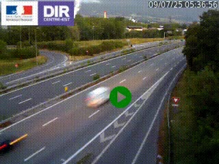 Webcam sur la Nationale 201 à hauteur de la sortie Chambéry-Nord, avant à la jonction entre l'A41 et l'A43, en direction de Lyon
