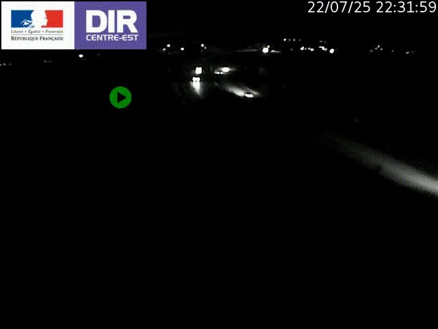 Webcam sur le contournement de Valence, sur la Nationale 7, caméra orientée vers Lyon