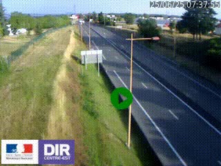 Webcam à Mably, à proximité de Roanne en direction de Moulins sur la N7