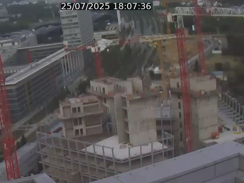 Webcam sur l'avenue John Fitzgerald Kennedy (N51) avec vue orientée vers le Findel