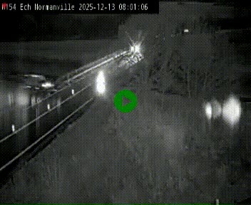 Webcam à hauteur du Leclerc Normanville sur la N154. Vue orientée vers Rouen