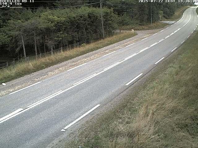 Webcam à 424 mètres d'altitude dans la Tranchée de Docelles dans les Vosges, à proximité d'Epinal sur la route de Gerardmer (D11)