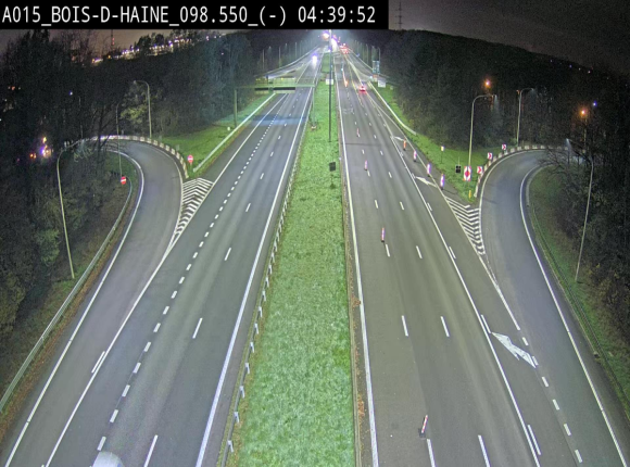 Webcam autoroute Belgique - Bois d'Haine - E42 - BK 98.6