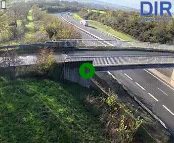 Webcam sur A84 à hauteur de Pont-Farcy, au niveau du pont autoroutier sur la Vire, au sud de Saint-Lô