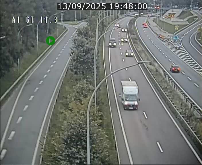 Traffic live webcam Luxembourg Senningerberg - A1 direction Allemagne - BK 11.3