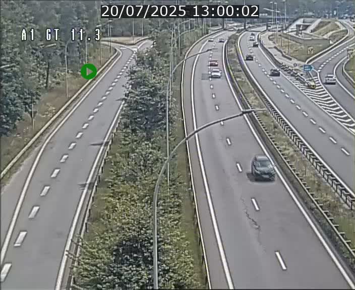 Traffic live webcam Luxembourg Senningerberg - A1 direction Allemagne - BK 11.3