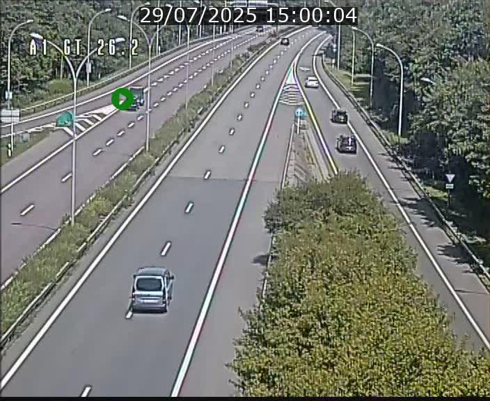 Traffic live webcam Luxembourg Grevenmacher - A1 direction Allemagne - BK 26.2