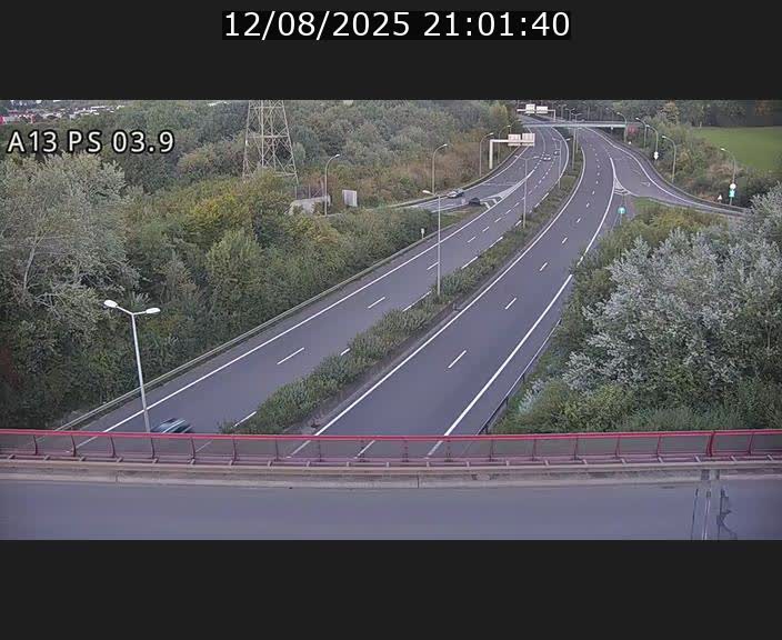 Traffic live webcam Luxembourg Differdange - A13 direction Esch-sur-Alzette - BK 3.9