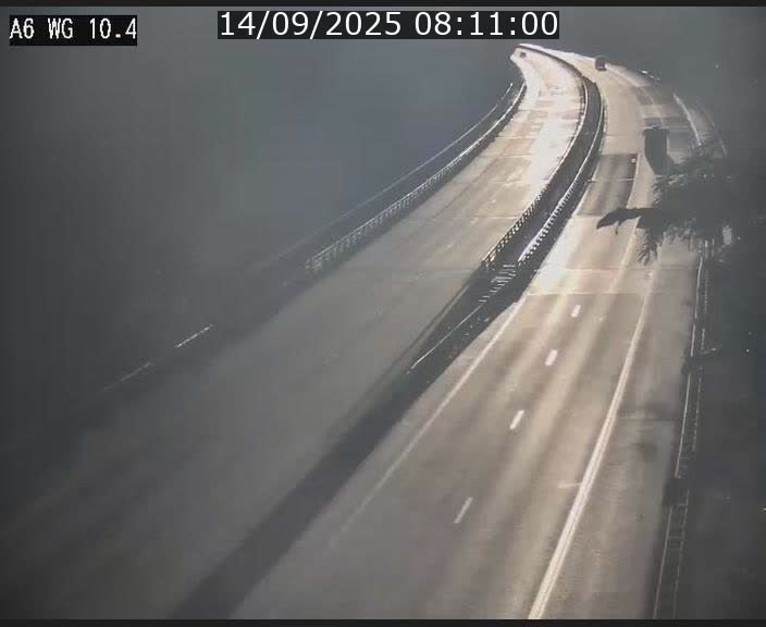 Traffic live webcam Luxembourg Mamer - A6 - BK 10.4 - direction Luxembourg/France/Allemagne