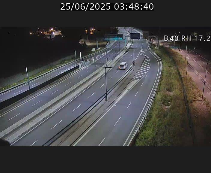 Webcam sur le contournement d'Esch Belval à hauteur de la sortie Université de Luxembourg. Vue orientée vers Luxembourg