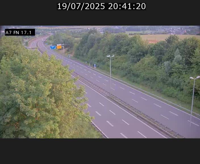 Caméra trafic Luxembourg - A7, Merscherbierg direction Mersch