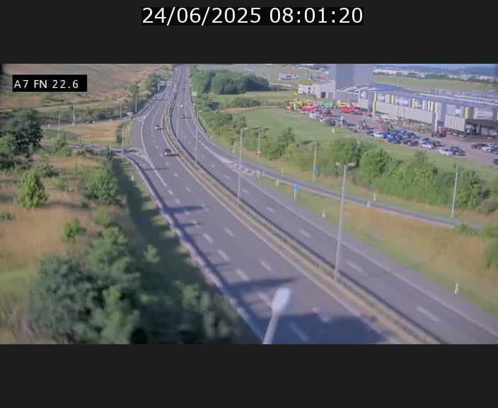 Caméra trafic Luxembourg - A7, Colmar-berg direction Mersch