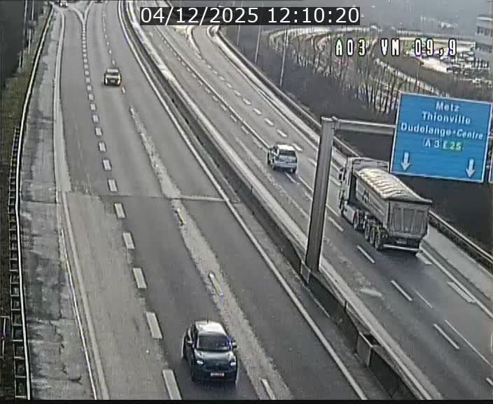 Webcam Autoroute à la Croix de Bettembourg - A3 - BK 9.9 - direction France