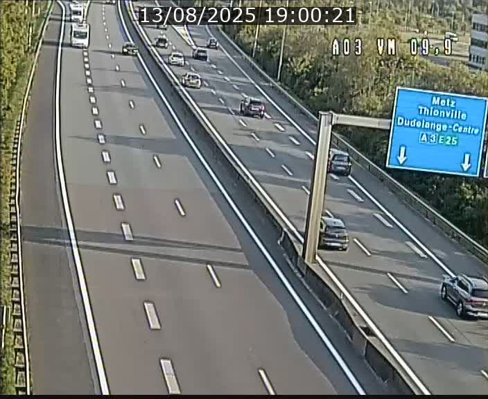 Webcam Autoroute à la Croix de Bettembourg - A3 - BK 9.9 - direction France