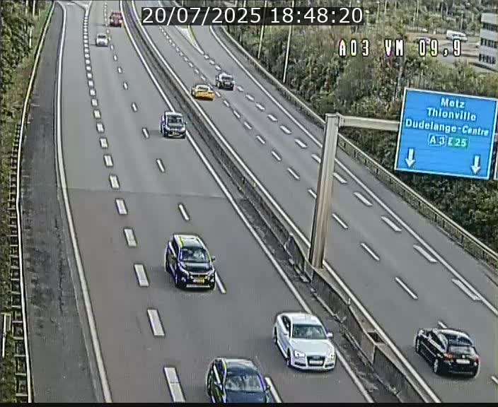 Webcam Autoroute à la Croix de Bettembourg - A3 - BK 9.9 - direction France