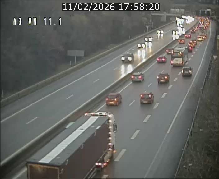 Webcam à la frontière franco-luxembourgeoise, avant la Croix de Bettembourg - BK 11.1 - direction Luxembourg-ville