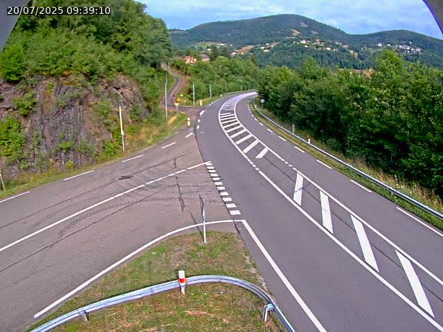 Caméra autoroute France - N66, col du Bussang direction Remiremont