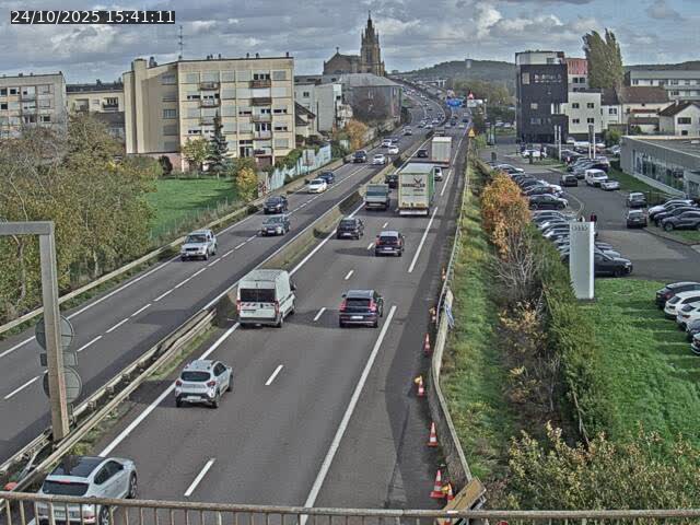 Caméra autoroute France - A31, Thionville direction Metz