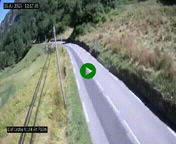 Webcam dans les Pyrénées Atlantique au niveau du col d'Urdos et du fort du Pourtalet sur la N134, en direction du Col et du tunnel du Somport, à 765 mètres d'altitude