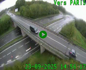 Clone of Caméra routière sur l'autoroute A20 au nord de Limoges, à la jonction avec la N520. Vue orientée vers Paris