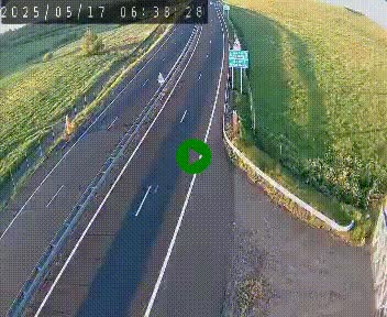 Caméra autoroute A75 à hauteur du col de la Fageole en direction de Clermont-Ferrand