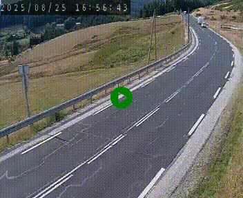 Webcam routière au niveau du col de la Chavade en Ardèche, sur la N102 à 1266 mètres d'altitude
