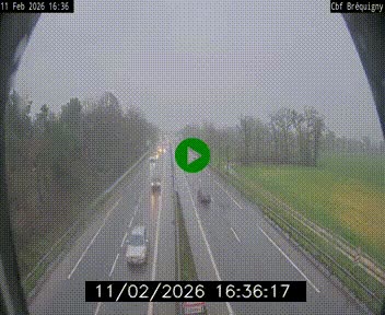 Webcam sur le périphérique de Rennes (N136) à hauteur du quartier Bréquigny, au sud de la ville