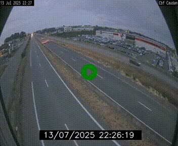 Webcam sur la N165 à hauteur de Caudan, dans le Morbihan.