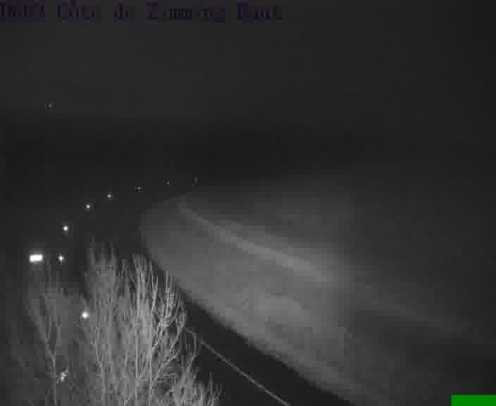 Webcam sur la D603 située en haut de la Côte de Zimming. Vue orientée vers Saint-Avold.