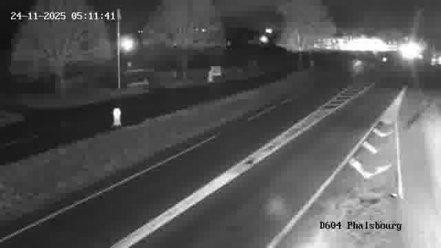 Webcam de surveillance sur D604 (France) à Phalsbourg, cadrée vers Phalsbourg, proposant une information routière utile aux déplacements quotidiens.