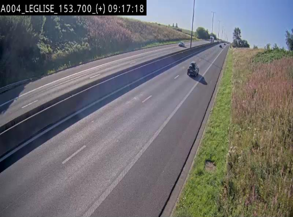 Webcam autoroute E411 à hauteur de Léglise, en direction de Luxembourg