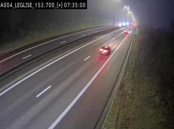 Webcam autoroute E411 à hauteur de Léglise, en direction de Luxembourg