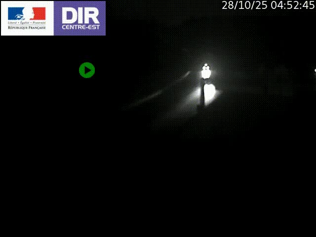 Caméra de circulation routière sur le boulevard périphérique Laurent Bonnevay de Lyon (D383) à hauteur de Bron, avant la jonction avec l'A43. Vue orientée vers l'échangeur