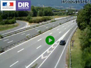 Webcam sur la Nationale 201 à hauteur de la sortie Chambéry-Nord, avant à la jonction entre l'A41 et l'A43, en direction de Lyon