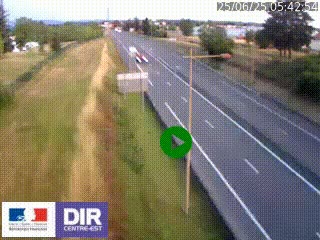 Webcam à Mably, à proximité de Roanne en direction de Moulins sur la N7