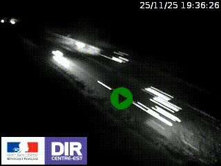 Webcam au niveau du col de Bois Clair à hauteur de Cluny sur la N79. Vue orientée vers Mâcon