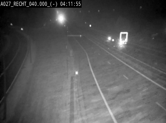 Webcam A27/E42 à hauteur de la sortie 13 Recht à proximité de Malmedy. Vue orientée vers Malmedy et Liège