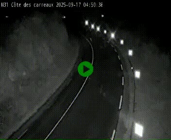 Webcam en haut de la Côte des Carreaux sur la N31 à Avesnes-en-Bray. Vue orientée vers Rouen