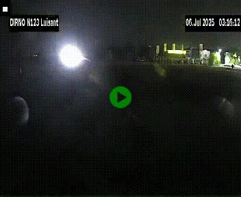 Webcam en périphérie de Chartres sur la N123, à hauteur de Luisant. Vue orientée vers Chartres