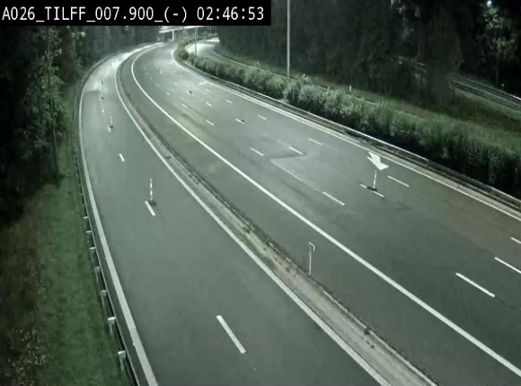 Webcam autoroute A26/E25 à Esneux, en Belgique en direction Luxembourg - BK 7.9