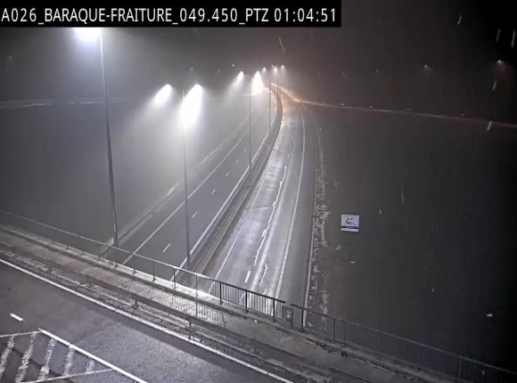 Webcam à la Baraque de Fraiture à la jonction entre l'E25 et la N89 à hauteur de Vielsalm