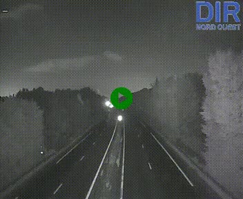 Webcam sur le périphérique de Caen (N814) à l'est de la ville, à Mondeville hauteur de la sortie 2, Presqu'île-Rives de l'Orne, au bout de l'autoroute A13