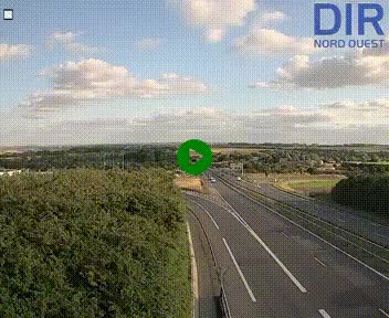 Webcam au début de l'A84 sur le périphérique Ouest de Caen (N814) à hauteur de la sortie 9, Porte de Bretagne