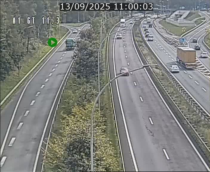 Traffic live webcam Luxembourg Senningerberg - A1 direction Allemagne - BK 11.3