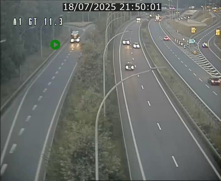 Traffic live webcam Luxembourg Senningerberg - A1 direction Allemagne - BK 11.3