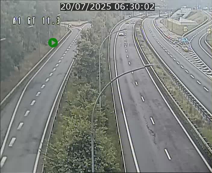 Traffic live webcam Luxembourg Senningerberg - A1 direction Allemagne - BK 11.3
