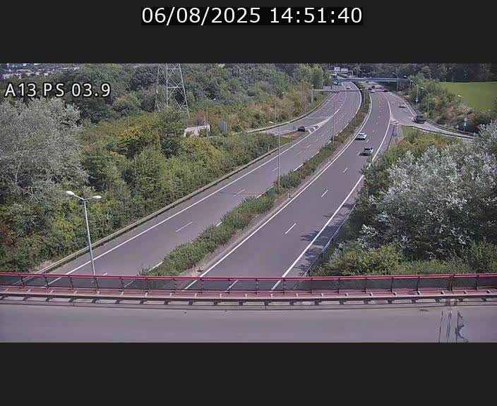 Traffic live webcam Luxembourg Differdange - A13 direction Esch-sur-Alzette - BK 3.9