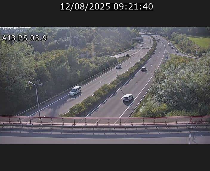 Traffic live webcam Luxembourg Differdange - A13 direction Esch-sur-Alzette - BK 3.9